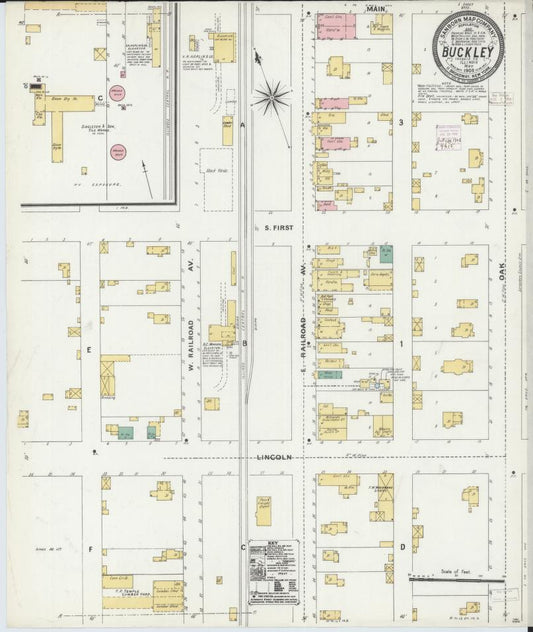Sanborn Fire Insurance Map from Buckley, Iroquois County, Illinois. (1906) – Map View