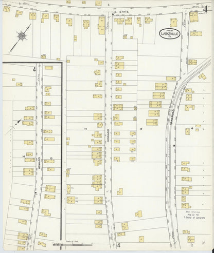 Sanborn Fire Insurance Map from Larksville, Luzerne County, Pennsylvania (1911), Sheet #0004 - Complete Map Set gallery image, historic Sanborn map, vintage wall art, Pennsylvania Pennsylvania