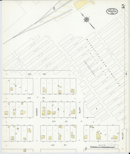 Sanborn Fire Insurance Map from Frazee, Becker County, Minnesota (1914), Sheet #0005 - Complete Map Set gallery image, historic Sanborn map, vintage wall art, Minnesota Minnesota