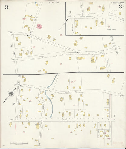 Sanborn Fire Insurance Map from Wilmington, Middlesex County, Massachusetts (1933), Sheet #0003
