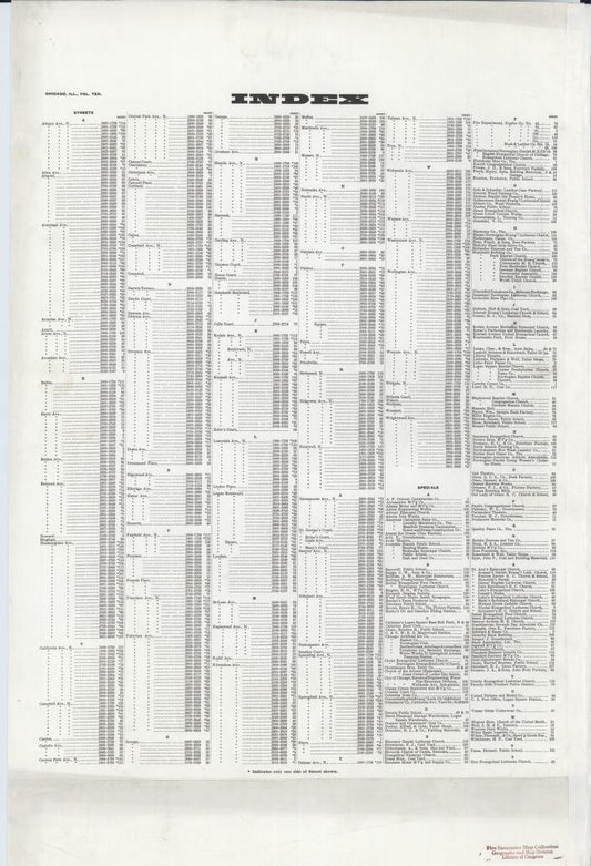 Sanborn Fire Insurance Map from Chicago, Cook County, Illinois. (1921) – Map View