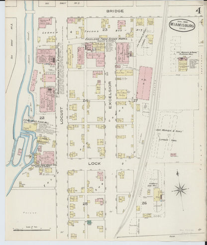 Sanborn Fire Insurance Map from Miamisburg, Montgomery County, Ohio (1886), Sheet #0004