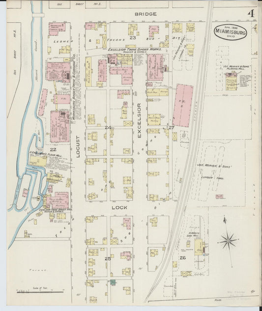 Sanborn Fire Insurance Map from Miamisburg, Montgomery County, Ohio (1886), Sheet #0004
