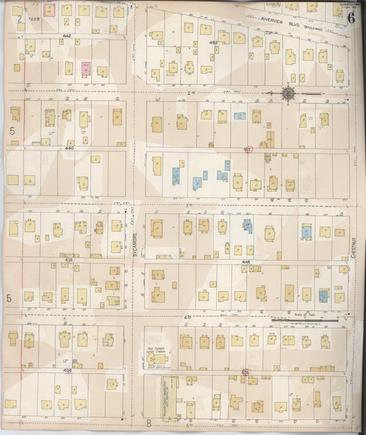 Sanborn Fire Insurance Map from Clarkston, Asotin County, Washington (1949), Sheet #0006 - Historic Sanborn Fire Insurance Map Print, vintage old map wall art, antique decor, genealogy gift, Washington Washington map