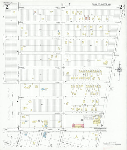 Sanborn Fire Insurance Map from Massapequa, Nassau County, New York (1948), Sheet #0002 - Historic Sanborn Fire Insurance Map Print, vintage old map wall art, antique decor, genealogy gift, New York New York map