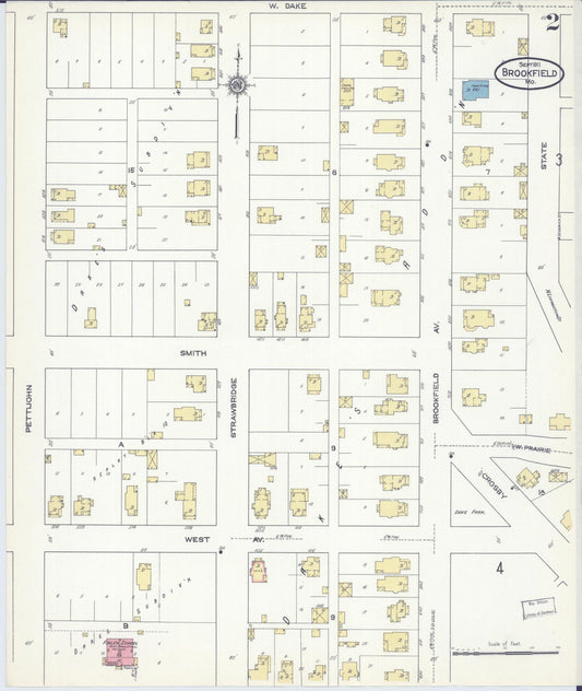 Sanborn Fire Insurance Map from Brookfield, Linn County, Missouri (1911), Sheet #0002 - Historic Sanborn Fire Insurance Map Print, vintage old map wall art, antique decor, genealogy gift, Missouri Missouri map