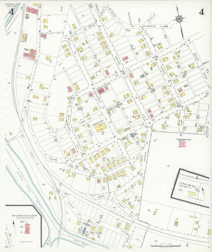 Sanborn Fire Insurance Map from Madison, Boone County, West Virginia (1933), Sheet #0004 - Complete Map Set gallery image, historic Sanborn map, vintage wall art, West Virginia West Virginia