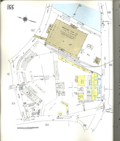 Sanborn Fire Insurance Map from Honolulu, Oahu County, Hawaii (1955), Sheet #0155 - Historic Sanborn Fire Insurance Map Print