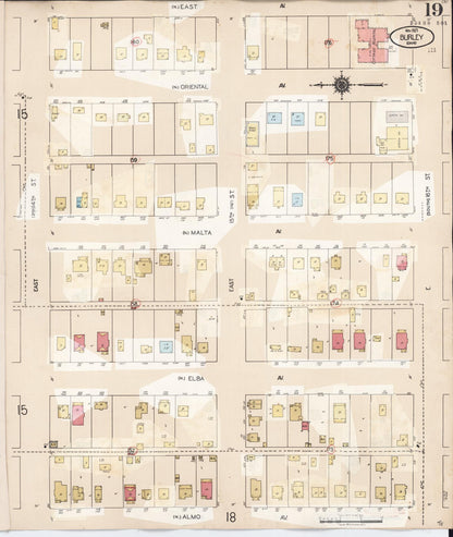 Sanborn Fire Insurance Map from Burley, Cassia County, Idaho (1949), Sheet #0019 - Complete Map Set gallery image, historic Sanborn map, vintage wall art, Idaho Idaho