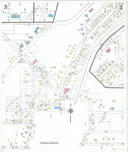 Sanborn Fire Insurance Map from Saint Clair, Franklin County, Missouri (1950), Sheet #0003 - Complete Map Set gallery image, historic Sanborn map, vintage wall art, Missouri Missouri