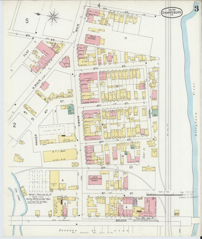 Sanborn Fire Insurance Map from Sharpsburg, Allegheny County, Pennsylvania (1896), Sheet #0003 - Historic Sanborn Fire Insurance Map Print, vintage old map wall art, antique decor, genealogy gift, Pennsylvania Pennsylvania map