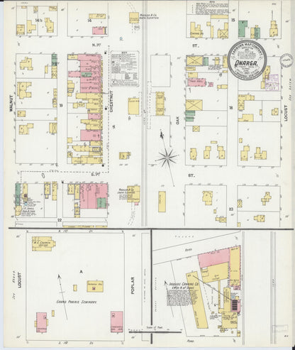 Sanborn Fire Insurance Map from Onarga, Iroquois County, Illinois (1901), Sheet #0001 - Complete Map Set gallery image, historic Sanborn map, vintage wall art, Illinois Illinois