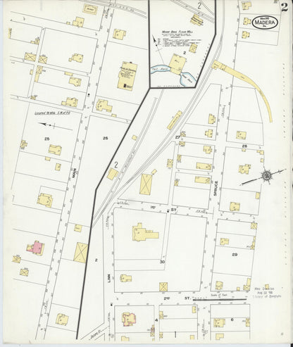 Sanborn Fire Insurance Map from Madera, Clearfield County, Pennsylvania (1910), Sheet #0002 - Historic Sanborn Fire Insurance Map Print, vintage old map wall art, antique decor, genealogy gift, Pennsylvania Pennsylvania map