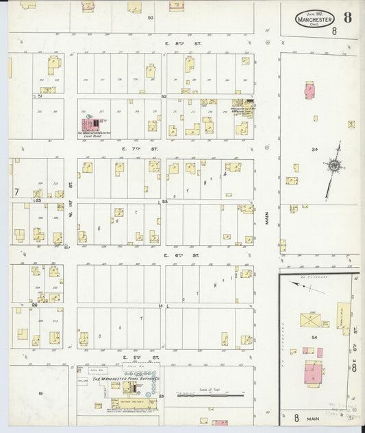 Sanborn Fire Insurance Map from Manchester, Adams County, Ohio. (1912), Sheet 8 – Historic Sanborn Fire Insurance Map Print