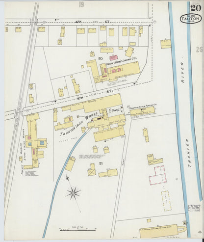 Sanborn Fire Insurance Map from Taunton, Bristol County, Massachusetts (1893), Sheet #0020 - Complete Map Set gallery image, historic Sanborn map, vintage wall art, Massachusetts Massachusetts