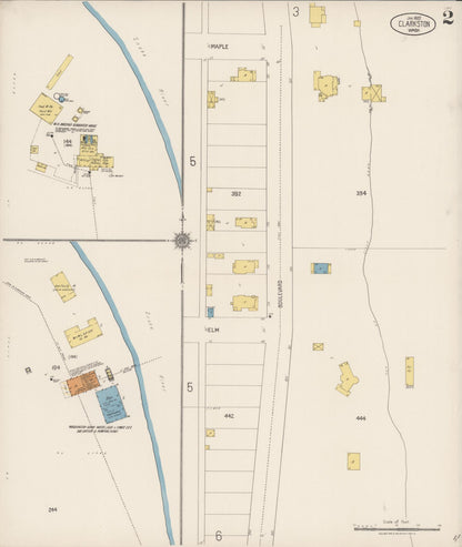 Sanborn Fire Insurance Map from Clarkston, Asotin County, Washington (1922), Sheet #0002 - Complete Map Set gallery image, historic Sanborn map, vintage wall art, Washington Washington