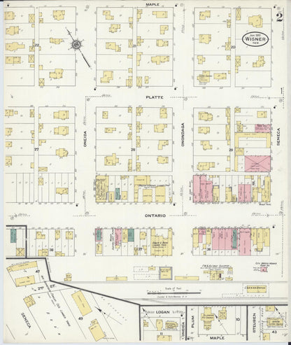 Sanborn Fire Insurance Map from Wisner, Cuming County, Nebraska (1910), Sheet #0002 - Complete Map Set gallery image, historic Sanborn map, vintage wall art, Nebraska Nebraska