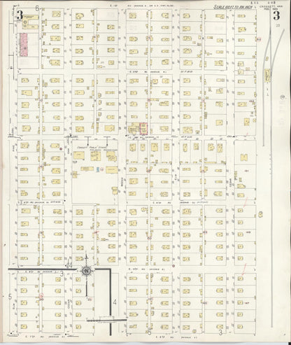 Sanborn Fire Insurance Map from Crossett, Ashley County, Arkansas (1948), Sheet #0003 - Complete Map Set gallery image, historic Sanborn map, vintage wall art, Arkansas Arkansas