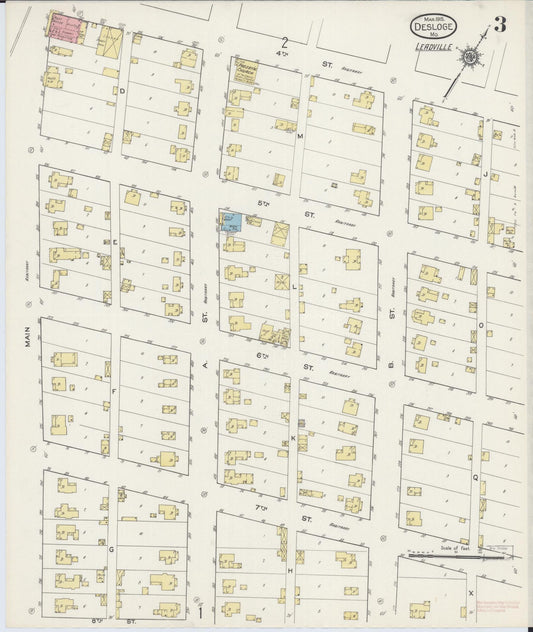 Sanborn Fire Insurance Map from Desloge, Saint Francois County, Missouri (1915), Sheet #0003 - Historic Sanborn Fire Insurance Map Print, vintage old map wall art, antique decor, genealogy gift, Missouri Missouri map