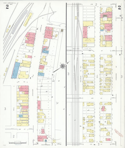 Sanborn Fire Insurance Map from East Dubuque, Jo Daviess County, Illinois (1940), Sheet #0002 - Historic Sanborn Fire Insurance Map Print, vintage old map wall art, antique decor, genealogy gift, Illinois Illinois map