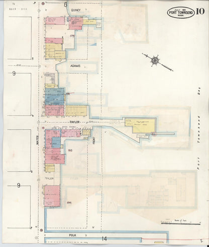 Sanborn Fire Insurance Map from Port Townsend, Jefferson County, Washington (1949), Sheet #0010 - Complete Map Set gallery image, historic Sanborn map, vintage wall art, Washington Washington