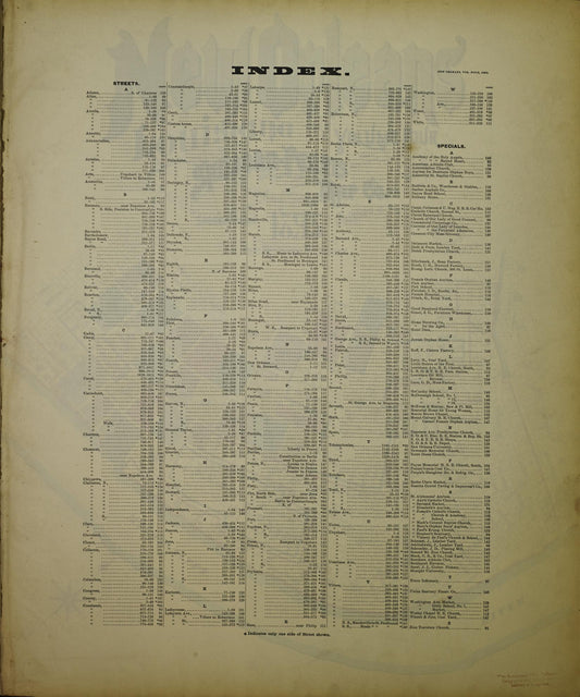 Sanborn Fire Insurance Map from New Orleans, Orleans Parish, Louisiana. (1893) – Historic Sanborn Fire Insurance Map Print