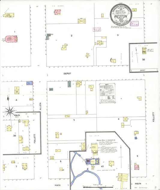 Sanborn Fire Insurance Map from Weston, Franklin County, Idaho. (1909) – Historic Sanborn Fire Insurance Map Print