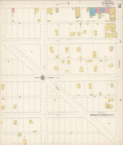 Sanborn Fire Insurance Map from Clarkston, Asotin County, Washington (1912), Sheet #0002 - Complete Map Set gallery image, historic Sanborn map, vintage wall art, Washington Washington