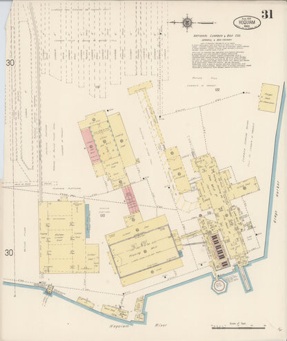 Sanborn Fire Insurance Map from Hoquiam, Grays Harbor County, Washington (1916), Sheet #0031 - Complete Map Set gallery image, historic Sanborn map, vintage wall art, Washington Washington