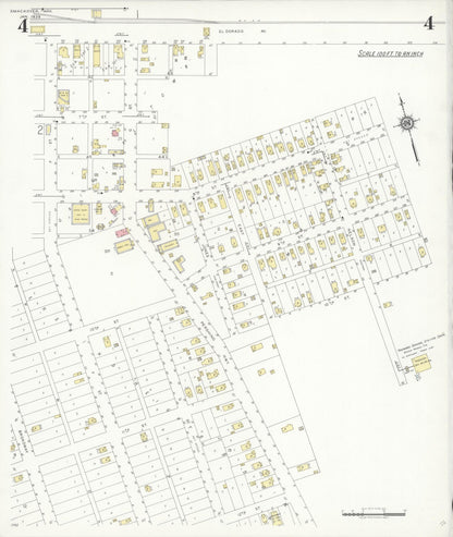 Sanborn Fire Insurance Map from Smackover, Union County, Arkansas (1939), Sheet #0004 - Complete Map Set gallery image, historic Sanborn map, vintage wall art, Arkansas Arkansas