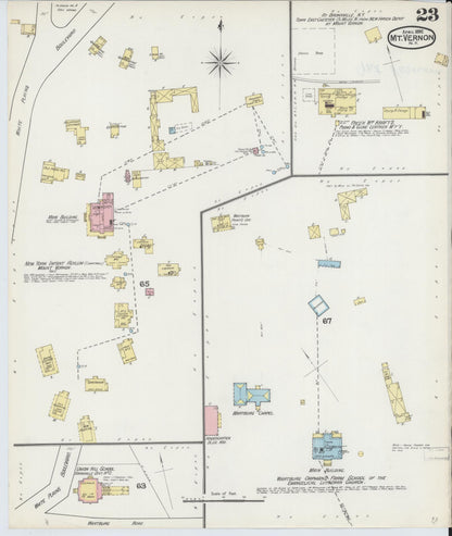 Sanborn Fire Insurance Map from Mount Vernon, Westchester County, New York (1892), Sheet #0023 - Complete Map Set gallery image, historic Sanborn map, vintage wall art, New York New York