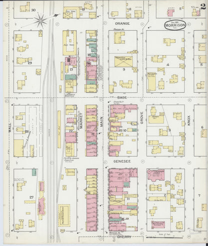 Sanborn Fire Insurance Map from Morrison, Whiteside County, Illinois (1892), Sheet #0002 - Historic Sanborn Fire Insurance Map Print, vintage old map wall art, antique decor, genealogy gift, Illinois Illinois map