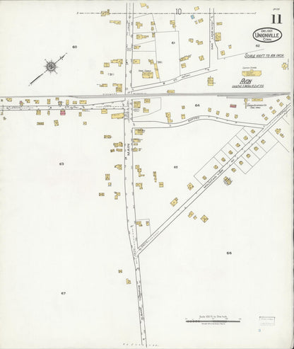 Sanborn Fire Insurance Map from Unionville, Hartford County, Connecticut (1921), Sheet #0011 - Complete Map Set gallery image, historic Sanborn map, vintage wall art, Connecticut Connecticut