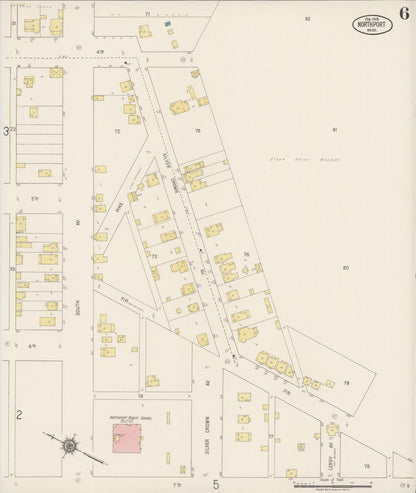 Sanborn Fire Insurance Map from Northport, Stevens County, Washington (1918), Sheet #0006 - Complete Map Set gallery image, historic Sanborn map, vintage wall art, Washington Washington