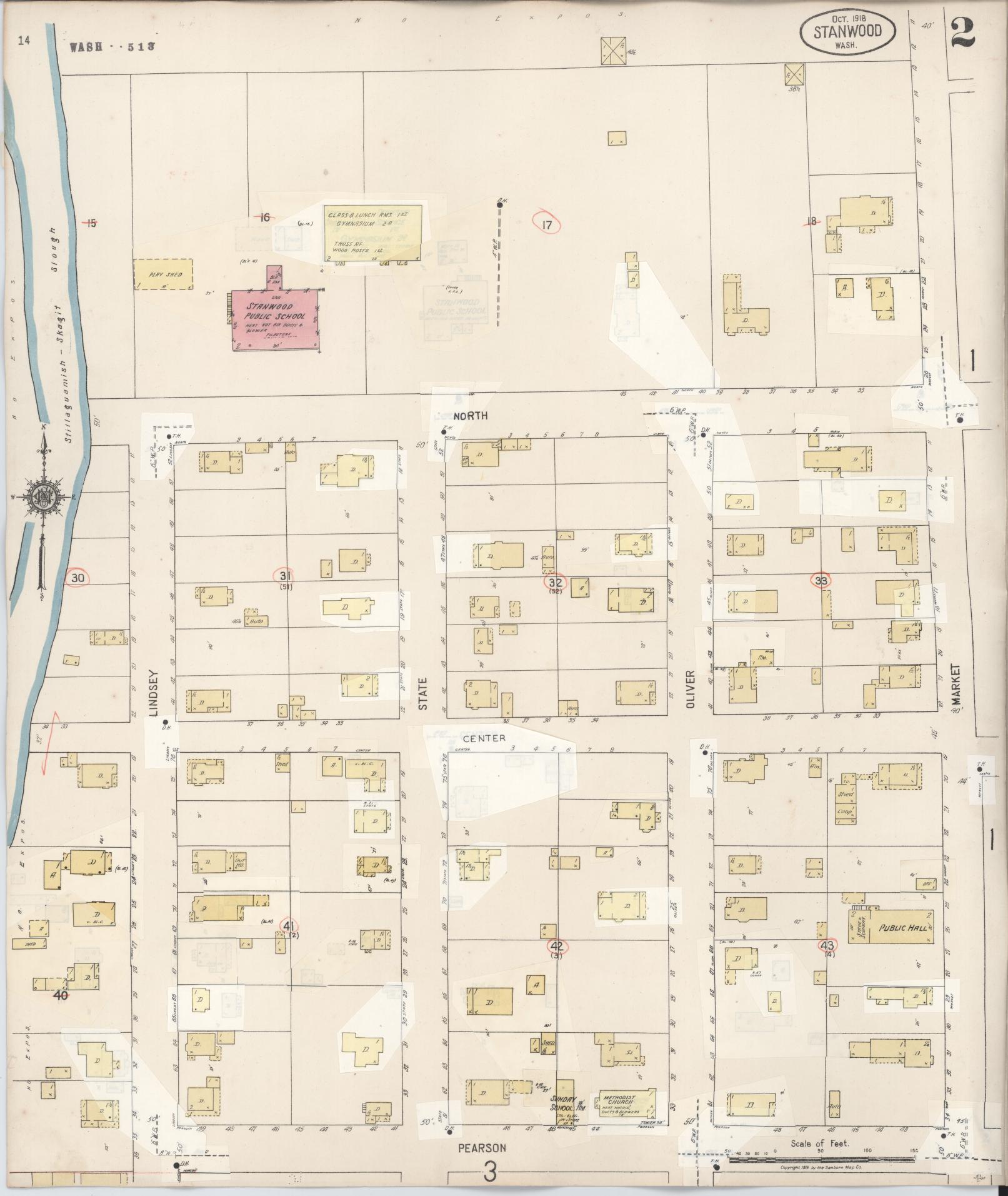Sanborn Fire Insurance Map from Stanwood, Snohomish County, Washington (1953), Sheet #0002 - Complete Map Set gallery image, historic Sanborn map, vintage wall art, Washington Washington