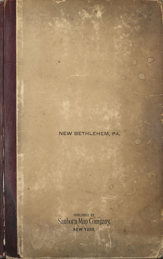 Sanborn Fire Insurance Map from New Bethlehem, Clarion County, Pennsylvania (1948), Sheet #0001 - Historic Sanborn Fire Insurance Map Print, vintage old map wall art, antique decor, genealogy gift, Pennsylvania Pennsylvania map