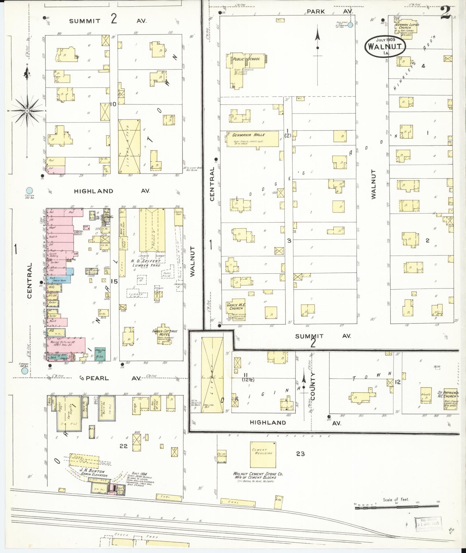 Sanborn Fire Insurance Map from Walnut, Pottawattamie County, Iowa ...