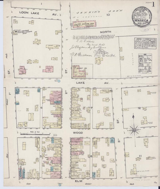 Sanborn Fire Insurance Map from Waseca, Waseca County, Minnesota. (1884) – Map View
