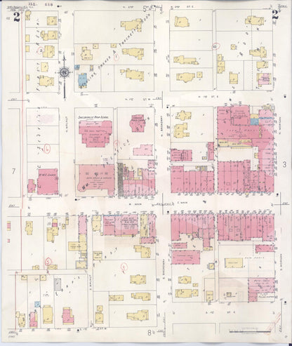 Sanborn Fire Insurance Map from Shelbyville, Shelby County, Illinois (1941), Sheet #0002 - Complete Map Set gallery image, historic Sanborn map, vintage wall art, Illinois Illinois