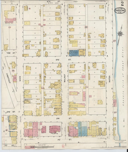Sanborn Fire Insurance Map from Parsons, Tucker County, West Virginia (1944), Sheet #0002 - Complete Map Set gallery image, historic Sanborn map, vintage wall art, West Virginia West Virginia