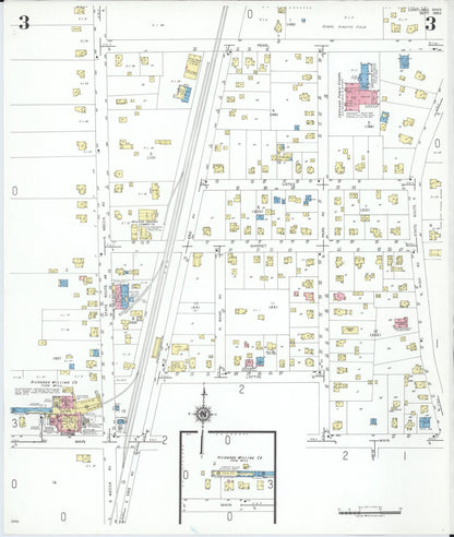 Sanborn Fire Insurance Map from Cortland, Trumbull County, Ohio (1950), Sheet #0003 - Historic Sanborn Fire Insurance Map Print, vintage old map wall art, antique decor, genealogy gift, Ohio Ohio map