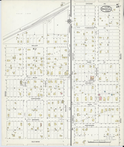 Sanborn Fire Insurance Map from Madelia, Watonwan County, Minnesota (1914), Sheet #0005 - Complete Map Set gallery image, historic Sanborn map, vintage wall art, Minnesota Minnesota
