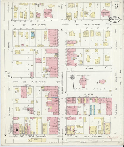 Sanborn Fire Insurance Map from Cresco, Howard County, Iowa (1914), Sheet #0003 - Historic Sanborn Fire Insurance Map Print
