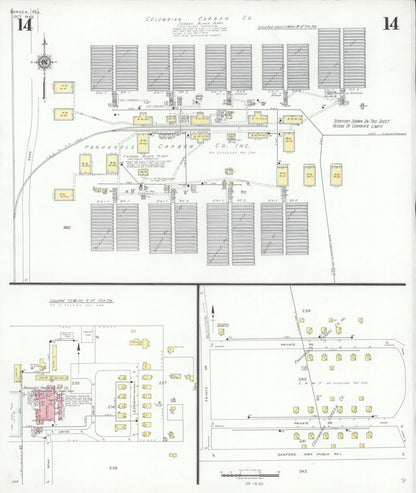 Sanborn Fire Insurance Map from Borger, Hutchinson County, Texas (1940), Sheet #0014 - Complete Map Set gallery image, historic Sanborn map, vintage wall art, Texas Texas