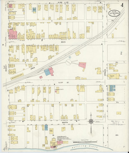 Sanborn Fire Insurance Map from Lykens, Dauphin County, Pennsylvania (1911), Sheet #0004 - Complete Map Set gallery image, historic Sanborn map, vintage wall art, Pennsylvania Pennsylvania