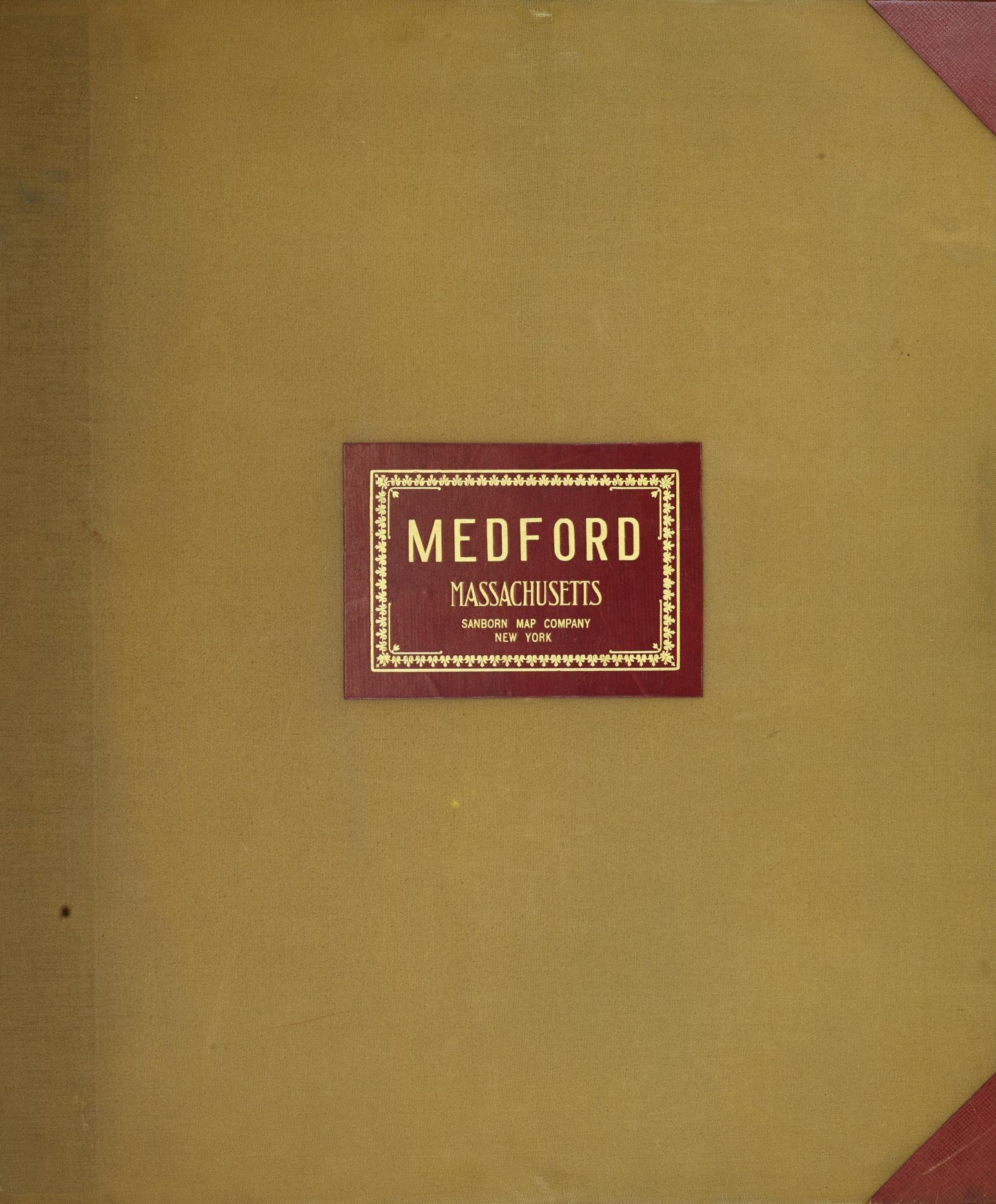 Sanborn Fire Insurance Map from Medford, Middlesex County, Massachusetts (1950), Sheet #0001 - Historic Sanborn Fire Insurance Map Print, vintage old map wall art, antique decor, genealogy gift, Massachusetts Massachusetts map