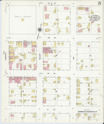 Sanborn Fire Insurance Map from Chaska, Carver County, Minnesota (1911), Sheet #0003 - Complete Map Set gallery image, historic Sanborn map, vintage wall art, Minnesota Minnesota