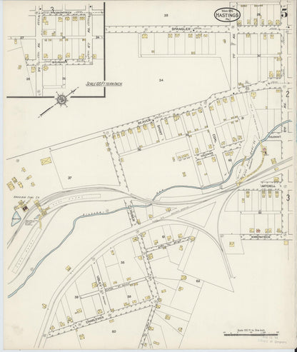 Sanborn Fire Insurance Map from Hastings, Cambria County, Pennsylvania (1915), Sheet #0005 - Complete Map Set gallery image, historic Sanborn map, vintage wall art, Pennsylvania Pennsylvania