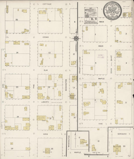 Sanborn Fire Insurance Map from Sodaville, Linn County, Oregon (1913), Sheet #0001 - Historic Sanborn Fire Insurance Map Print, vintage old map wall art, antique decor, genealogy gift, Oregon Oregon map