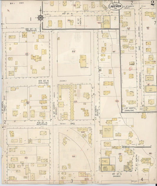 Sanborn Fire Insurance Map from Lakeview, Lake County, Oregon (1941), Sheet #0002 - Historic Sanborn Fire Insurance Map Print, vintage old map wall art, antique decor, genealogy gift, Oregon Oregon map